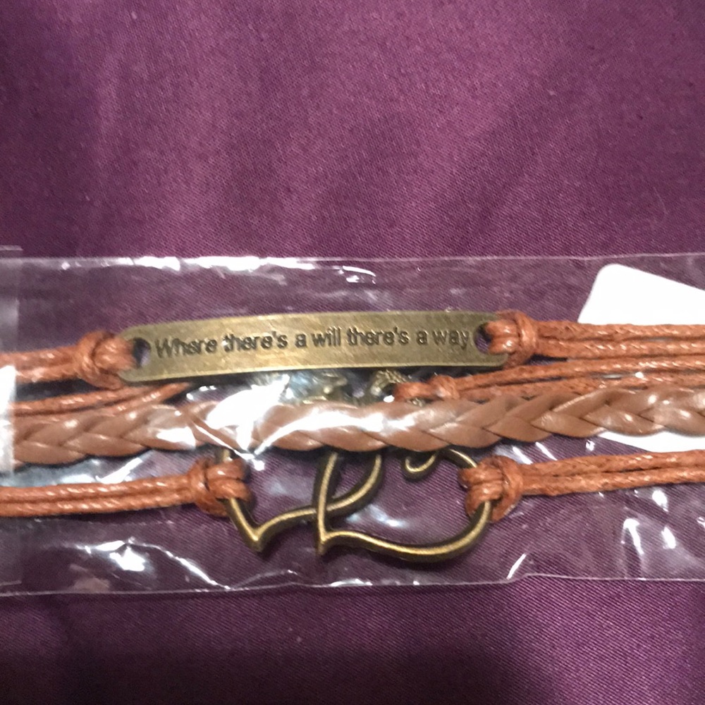 BRAND NEW Leather cord bracelet